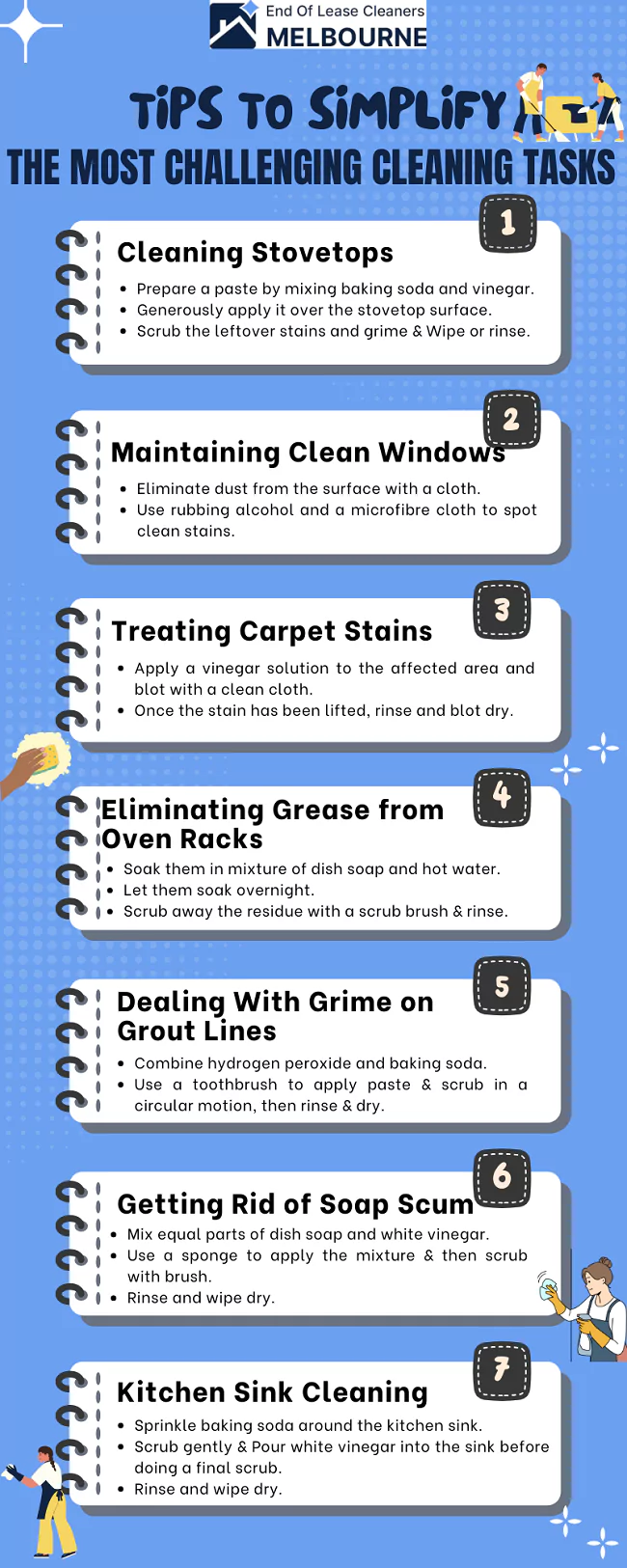 tips to ease difficult cleaning tasks
