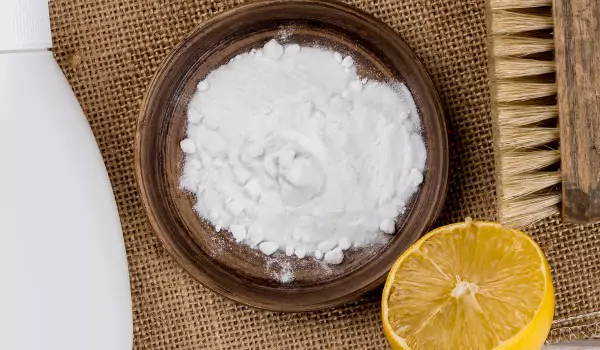 natural cleaning ingrediants in a frame