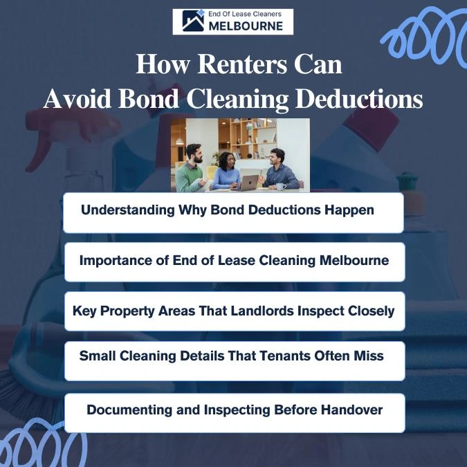 Infographic On How Renters Can Avoid Bond Cleaning Deductions