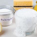 Eco friendly natural cleaners isolated and baking soda